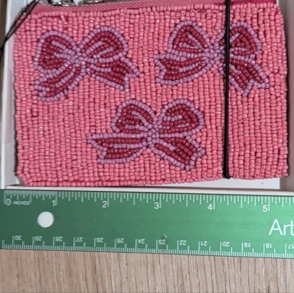 Wandering Moon Handmade In India Beaded Bag Lot: 6 Beaded Pouches & 1 Nag Charm - Picture 8 of 14